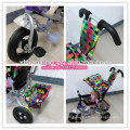 Factory Wholesale Best Safety Cheap Price Baby Kids Tricycle Avec Remorque / poussette bébé / bébé jumeaux tricycle